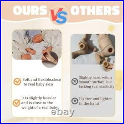 20 Realistic Silicone Reborn Baby Doll Anatomically Correct Lifelike Boy, Gif