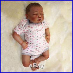 20 Reborn Baby Boy Doll Soft Vinyl Silicone Lifelike Soft Doll Birthday Gifts