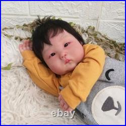 20 Reborn Baby Doll Finished Baby Painted Toddler Boy Short Hair Cloth Body Toy