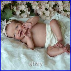 20in Pascale Reborn Baby Girl Full Body Silicone Lifelike Doll Gift for Kids