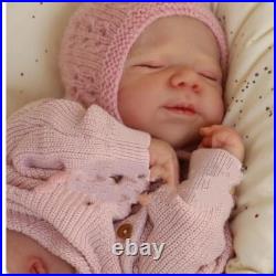 20in Pascale Reborn Baby Girl Full Body Silicone Lifelike Doll Gift for Kids