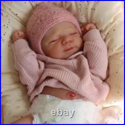 20in Pascale Reborn Baby Girl Full Body Silicone Lifelike Doll Gift for Kids