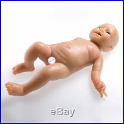 20inch/4kg IVITA Silicon Lifelike Cute Reborn Vinyl Baby Girl Doll Full Body New
