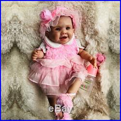 20inch Full Body Waterproof Real Soft Silicone Reborn Baby Doll Newborn Girl Toy