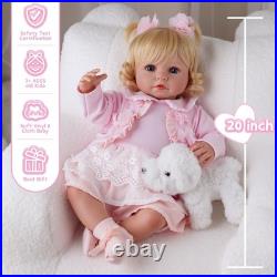 20inch Realistic Baby Doll Girl, Reborn Baby Dolls with Soft Vinyl Limbs and