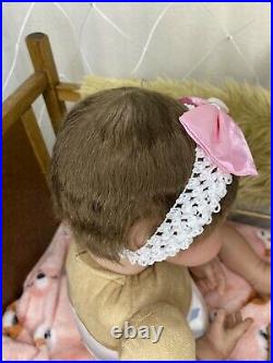 21 Chubby Reborn Baby Doll Soft Vinyl Newborn 0-3 Month Realistic Girl Charlize