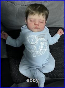 21 Realistic DIY Reborn Baby Dolls Weighted Hand Rooted Mohair Newborn Boy Gift