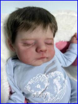 21 Realistic DIY Reborn Baby Dolls Weighted Hand Rooted Mohair Newborn Boy Gift