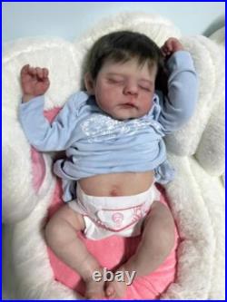 21 Realistic DIY Reborn Baby Dolls Weighted Hand Rooted Mohair Newborn Boy Gift