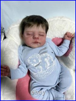 21 Realistic DIY Reborn Baby Dolls Weighted Hand Rooted Mohair Newborn Boy Gift