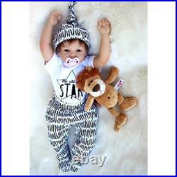 21'' Toddler Realistic Handmade Reborn Dolls Newborn Lifelike Baby Boy Doll Gift