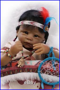 22Girl doll Very popular&rare Native American Indian reborn baby