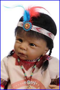 22Girl doll Very popular&rare Native American Indian reborn baby