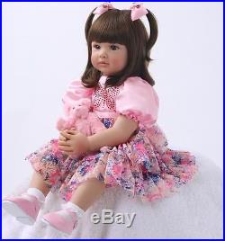 22Realistic Reborn Baby Dolls Newborn Lifelike Vinyl Silicone Toddler Doll Girl