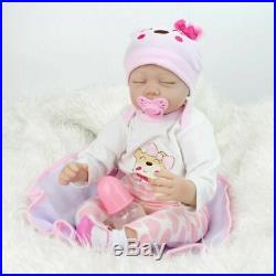 22Twins Reborn Baby Dolls Lifelike Babies Vinyl Silicone Handmade Doll Girl+Boy
