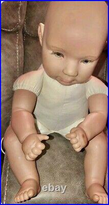 22 1976 Pat Secrist Reborn Baby Doll. Lifelike. Realistic. Vinyl & Cloth Body