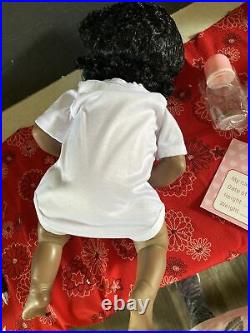 22'' African American Reborn Dolls Silicone Full Body Toddler Biracial Baby Girl