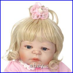 22 Full Body Soft Silicone Lifelike Rebirth Baby Doll Girl Accompany Waterproof