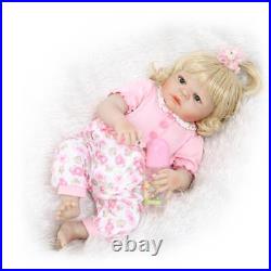 22 Full Body Soft Silicone Lifelike Rebirth Baby Doll Girl Accompany Waterproof