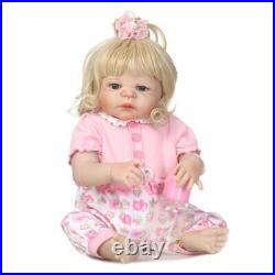 22 Full Body Soft Silicone Lifelike Rebirth Baby Doll Girl Accompany Waterproof