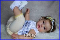 22 Full Vinyl Anatomically Correct Baby Girl Blank Doll Kit Violet Tomas Deprat
