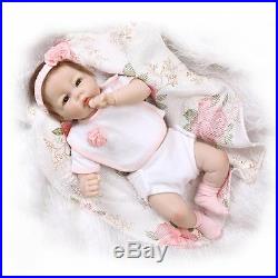 22''Handmade Lifelike Girl Baby Doll Reborn Newborn Silicone Vinyl Dolls&Clothes