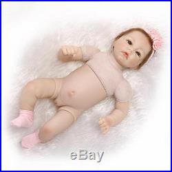 22''Handmade Lifelike Girl Baby Doll Reborn Newborn Silicone Vinyl Dolls&Clothes