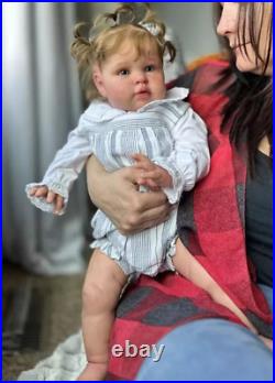 22 Handmade Reborn Baby Dolls Rooted Hair Realistic Toddler Girl Ellie Toy GIFT 22 Handmade Reborn Baby Dolls Rooted Hair Realistic Toddler Girl Ellie Toy GIFT