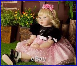 22 Handmade Vinyl Silicone Reborn Baby Dolls Lifelike Toddler Girl Doll Gift