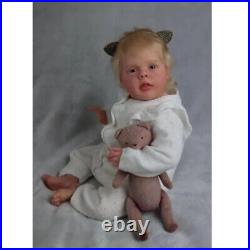 22 Inch Finished Reborn Baby Dolls Girl Newborn Baby Doll With Hand-Rooted Hair