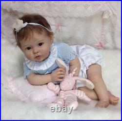 22 Inch Realistic Reborn Baby Dolls Vinyl Silicone Newborn Doll Soft Body