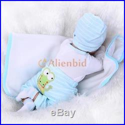 22 Lifelike Baby Boy Girl Solid Silicone Reborn Newborn Dolls with Clothes US