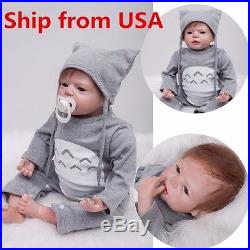 22''Lifelike Layette Baby Girl Doll Silicone Reborn Newborn Dolls -USA Shipping
