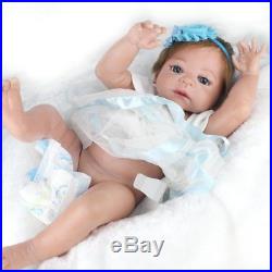 22 Lifelike Newborn Babies Girl Doll Full Body Vinyl Silicone Reborn Baby Doll