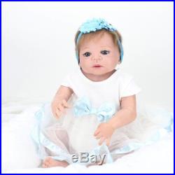 22 Lifelike Newborn Babies Girl Doll Full Body Vinyl Silicone Reborn Baby Doll