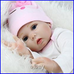 22'' Lifelike Newborn Silicone Vinyl Reborn Gift Baby Doll Handmade Reborn Dolls
