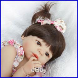22 Lifelike Reborn Baby Doll Girl Full Body Vinyl Silicone Kids Toy Birthday