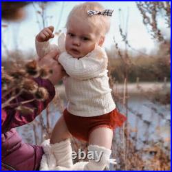 22 Lifelike Reborn Baby Doll with Hand-Rooted Mohair Weighted Boy Girl Toy Gift