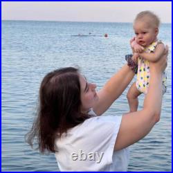 22 Lifelike Reborn Baby Doll with Hand-Rooted Mohair Weighted Boy Girl Toy Gift