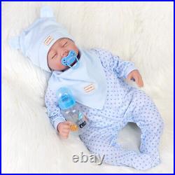 22 Lifelike Reborn Baby Dolls Twins Soft Vinyl Silicone Newborn Babies Boy&Girl