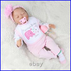 22 Lifelike Reborn Baby Dolls Twins Soft Vinyl Silicone Newborn Babies Boy&Girl