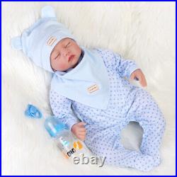 22 Lifelike Reborn Baby Dolls Twins Soft Vinyl Silicone Newborn Babies Boy&Girl