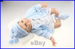 22'' Newborn Doll Handmade Realistic Reborn Silicone Vinyl Lifelike Baby Doll