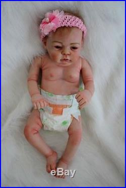 22'' Real Lifelike Reborn Baby Doll Full Body Silicone Vinyl Newborn Dolls Girl