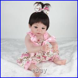 22 Real Newborn Full Body Vinyl Silicone Reborn Baby Dolls Handmade Girl Doll
