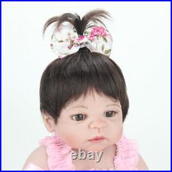 22 Real Newborn Full Body Vinyl Silicone Reborn Baby Dolls Handmade Girl Doll