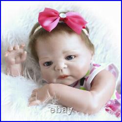22 Realistic Reborn Baby Dolls Full Body Vinyl Silicone Girl Doll Newborn Bath