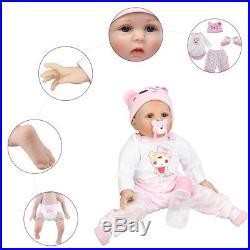 22 Realistic Reborn Baby Dolls Handmade Newborn Vinyl Silicone Girl Doll