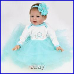 22'' Realistic Reborn Baby Twins Toddler Girl&Boy Vinyl Silicone Newborn Dolls