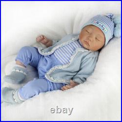 22'' Realistic Reborn Baby Twins Toddler Girl&Boy Vinyl Silicone Newborn Dolls